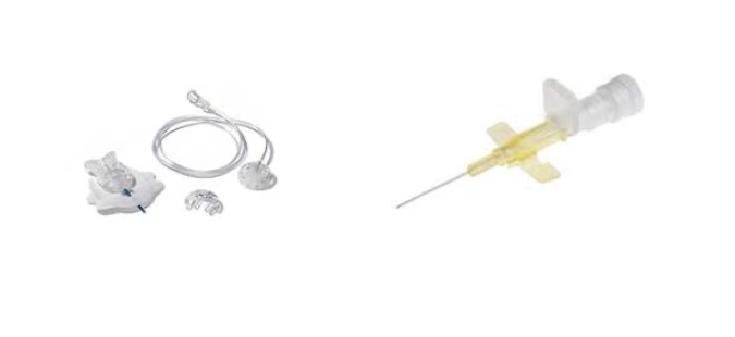 Exempel p&aring; olika typer av subkutana n&aring;lar.